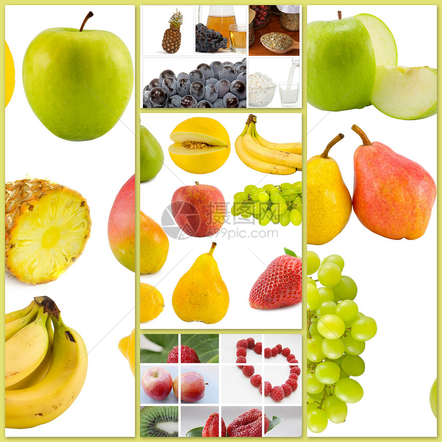 水果果榛子李子开心果奇异果食物柚子核桃柠檬图片