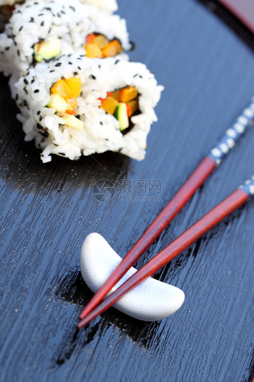 筷子寿司餐厅大豆芝麻食物黄瓜蔬菜小吃饮食螃蟹午餐图片