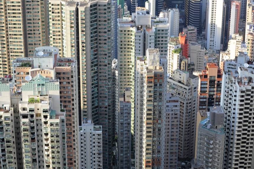 香港的建筑物市中心建筑海洋吸引力城市天空街道地标天际住宅图片