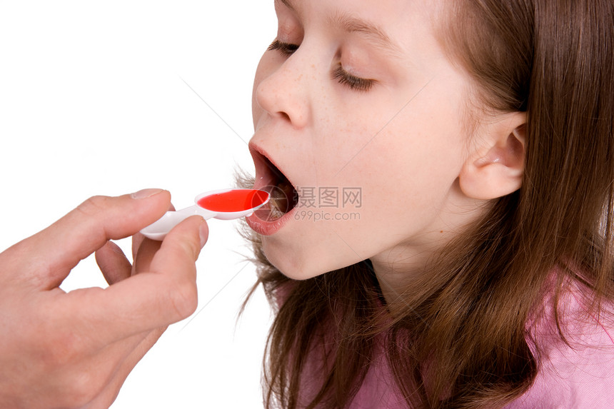 治疗疾病温度金发糖浆处方嗓音病人摄影童年流感图片