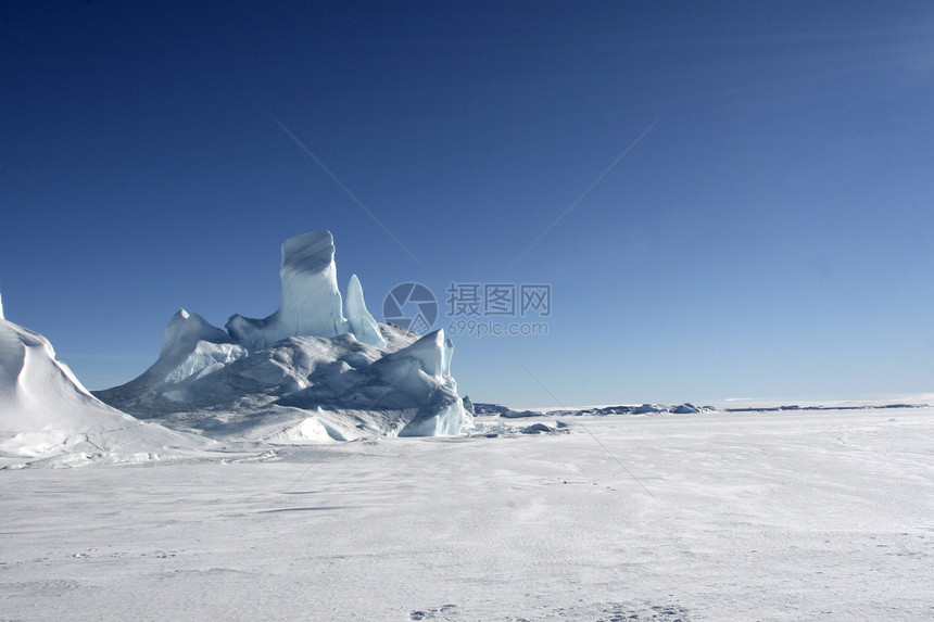 南极洲的冰山风景冻结图片