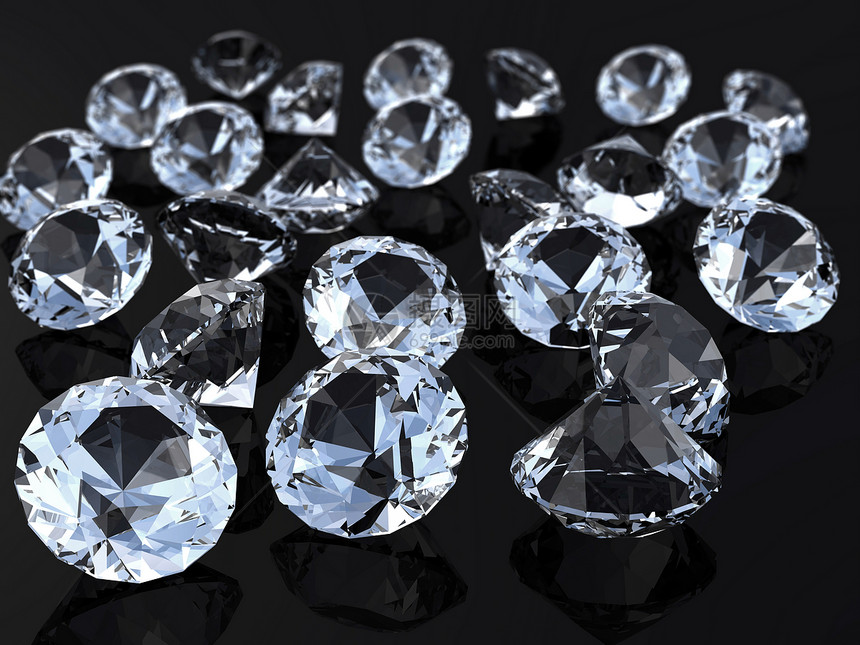 钻石婚礼订婚百万富翁贵族玻璃折射永恒财富水晶珠宝图片