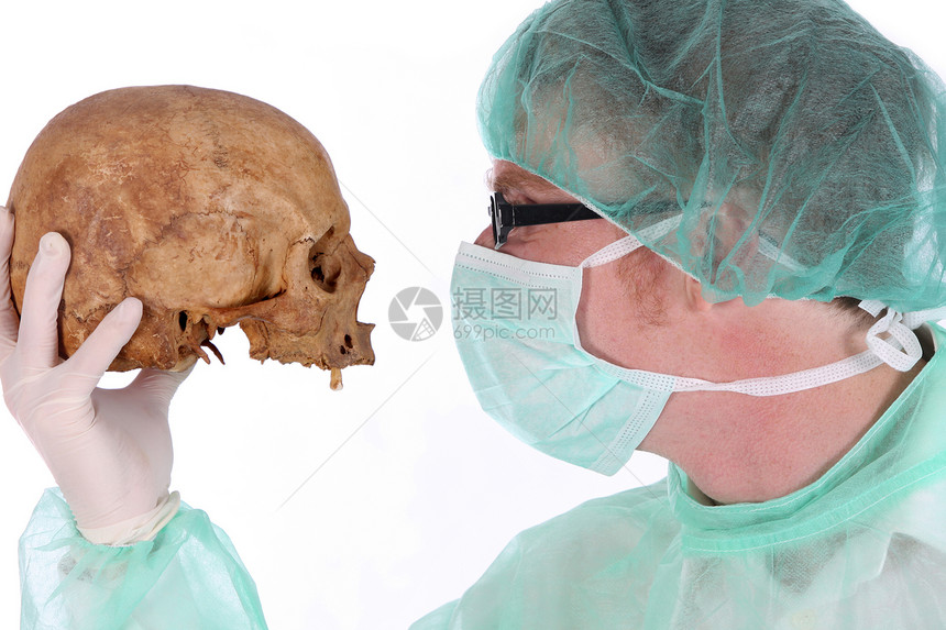 头骨外科医生面具手术病人治愈喜剧工人保健考试职业生物学图片