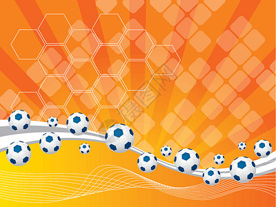 抽象背景和足球球组织创造力亮度插图竞赛想像力锦标赛横幅墙纸海浪运动背景图片