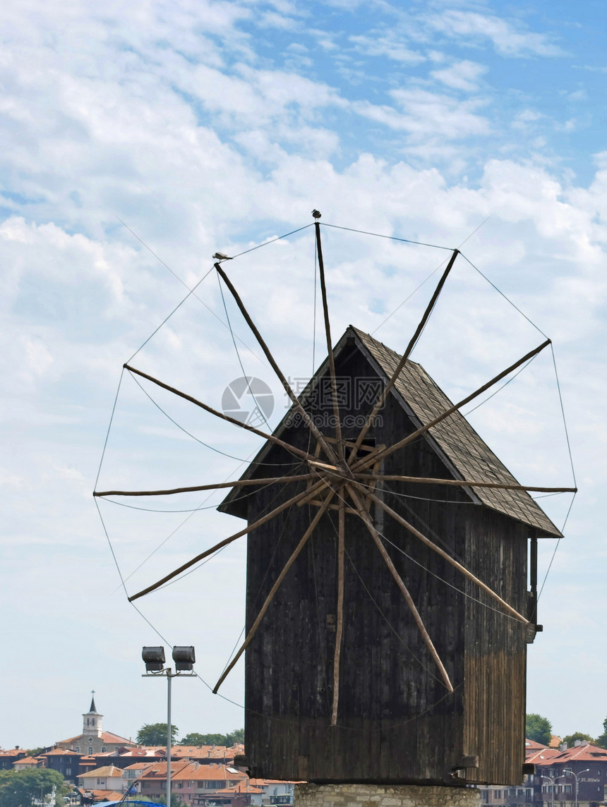 风车世界涡轮历史性木头农村活力历史地标生态图片
