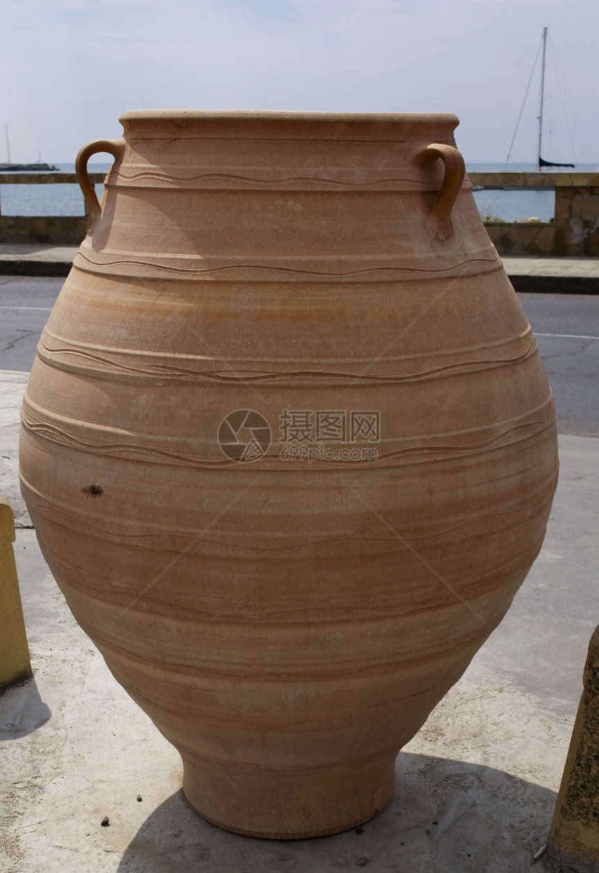粘土锅花瓶艺术装饰制品手工陶瓷乡村陶器风格城市图片