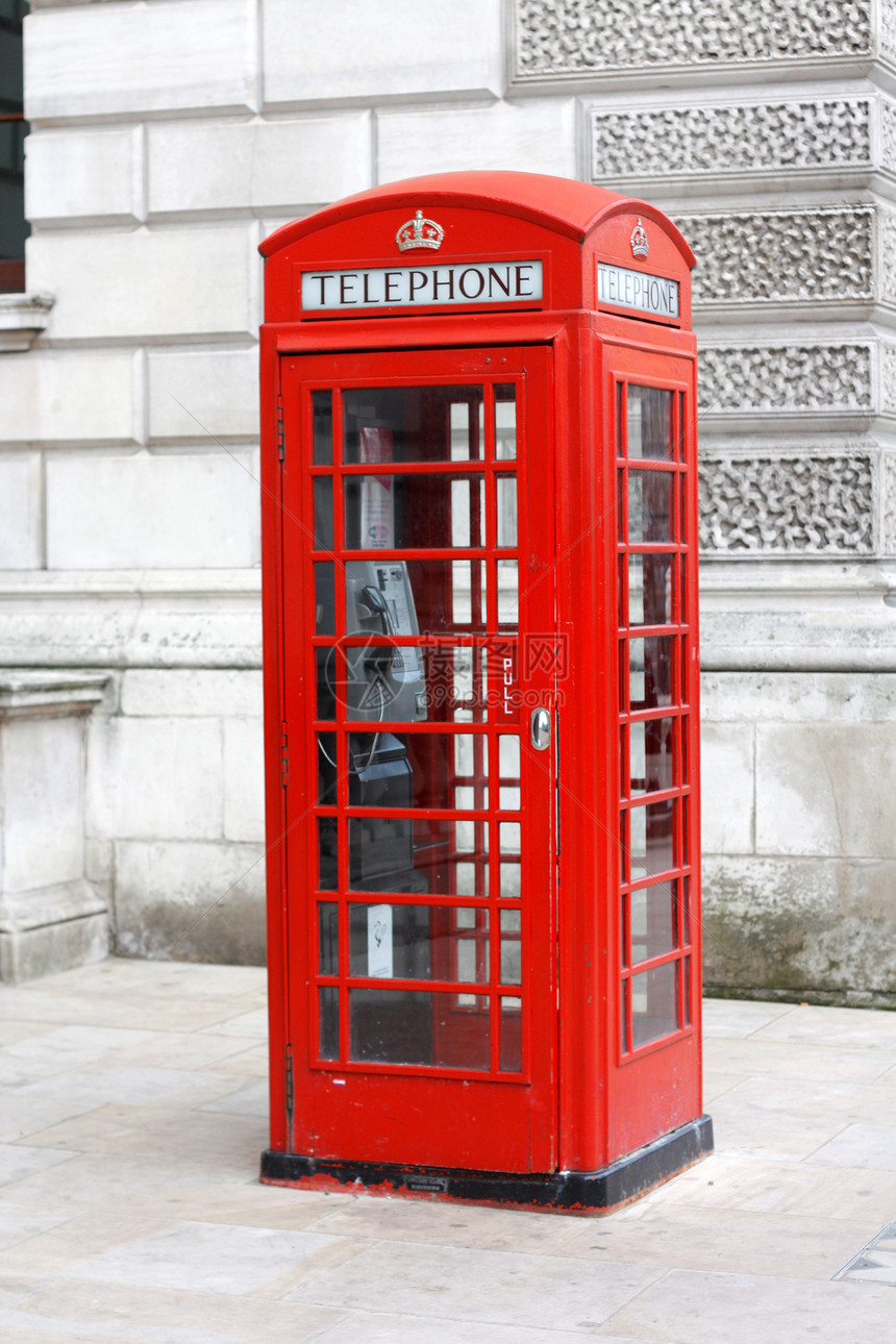 英国电话箱英语城市摊位传统旅行文化盒子遗产电话红色图片