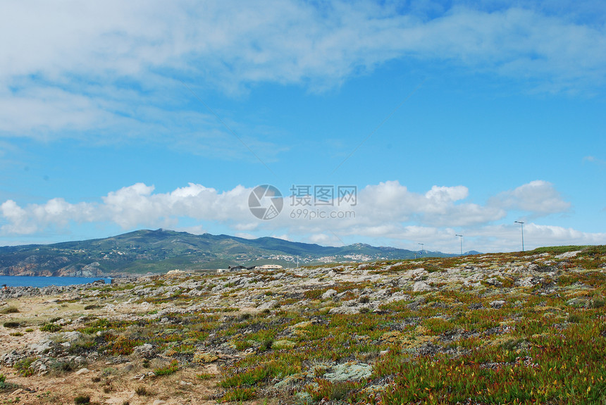 葡萄牙吉因乔美丽的景色海洋场景风景植物天空海岸线岩石石头图片