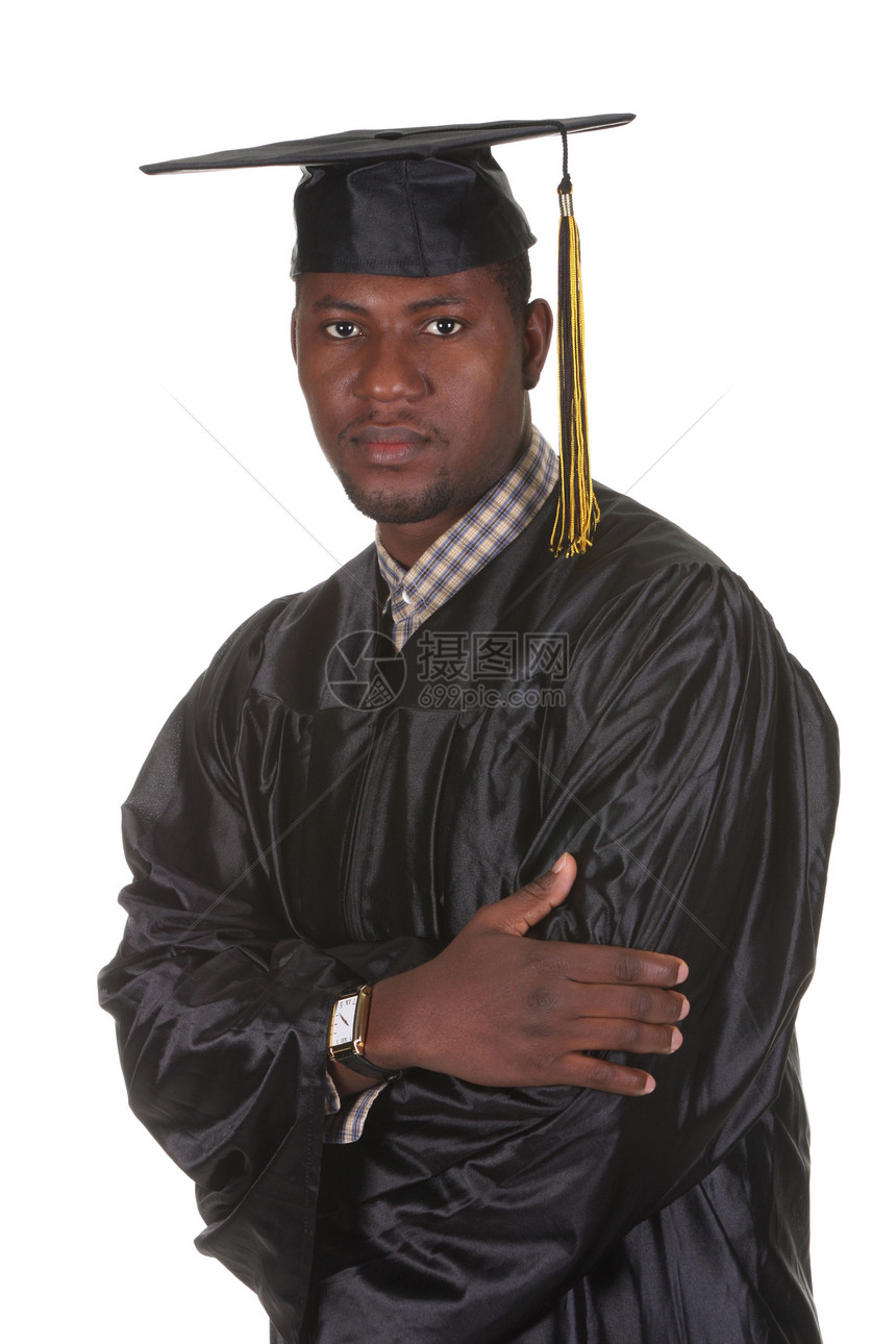 快乐毕业 一个年轻男人大学欢呼白色文凭学校班级教育情感学士青少年图片