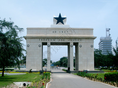 加纳阿克拉自由与正义Arch背景图片