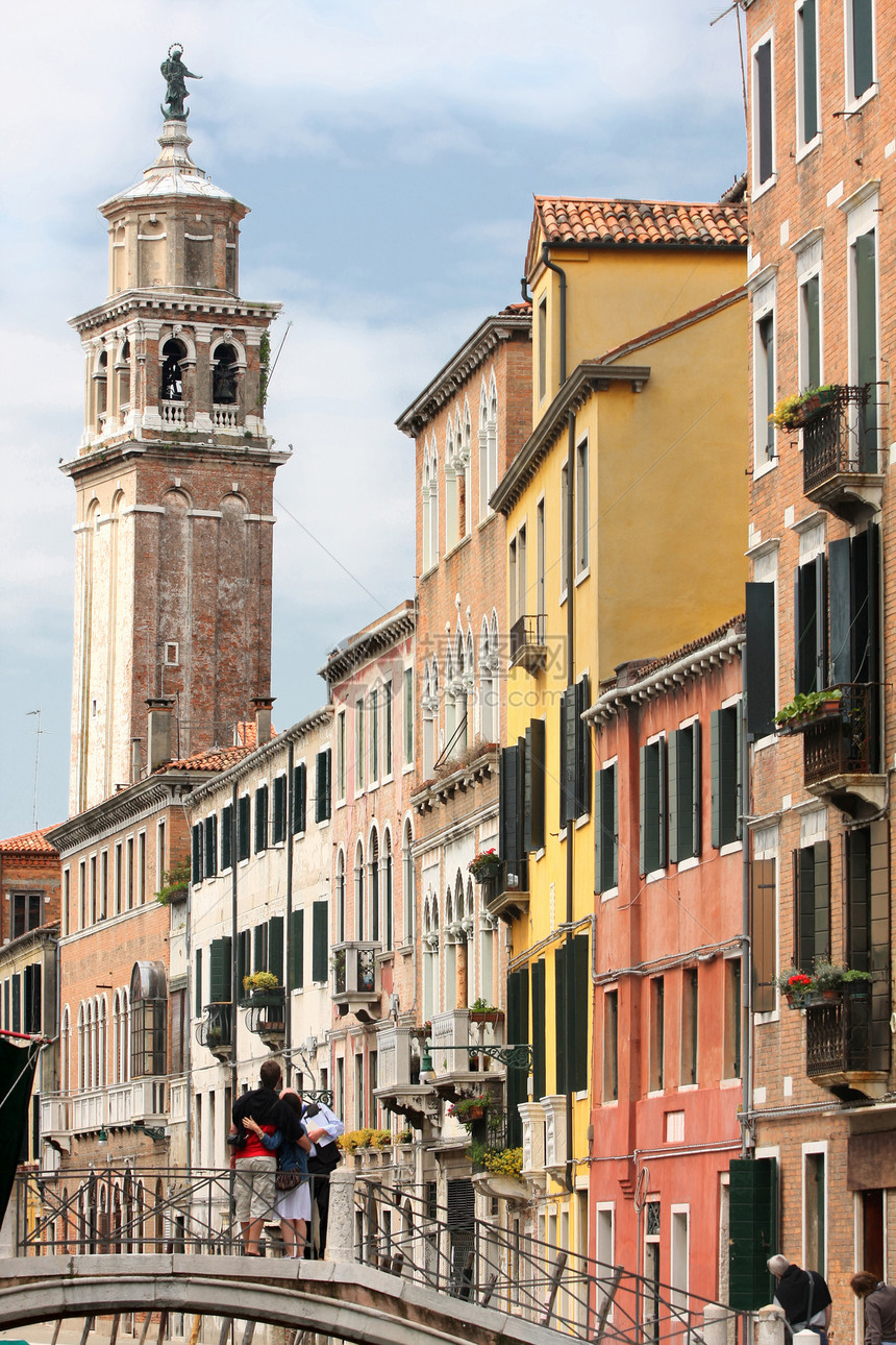 意大利威尼斯地标全景文化天际游客正方形建筑缆车旅游城市图片