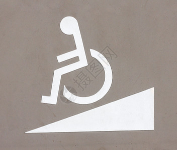 轮椅图标坡道摄影背景图片