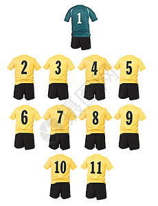 c4d数字4黄色足球队衬衫背景