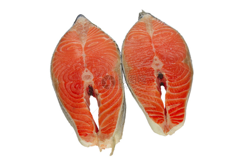 新鲜鲑鱼牛排牛扒宏观海鲜美食鱼片寿司市场橙子食物鳟鱼图片