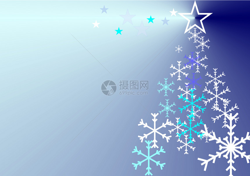 圣诞节墙纸星星插图问候语蓝色卡片薄片季节庆典图片
