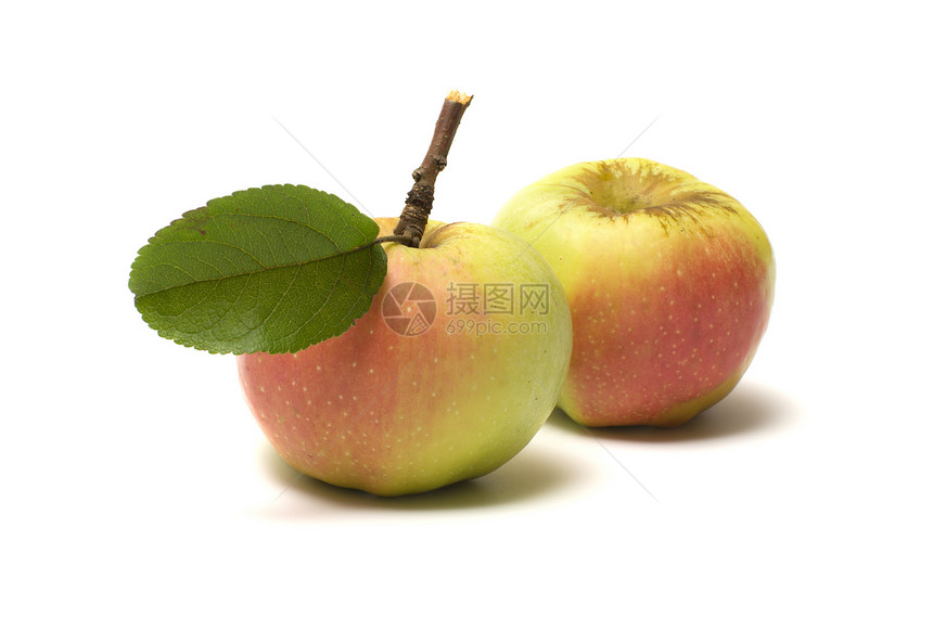 苹果小吃原油白色植物叶子产品果实营养木板宏观图片