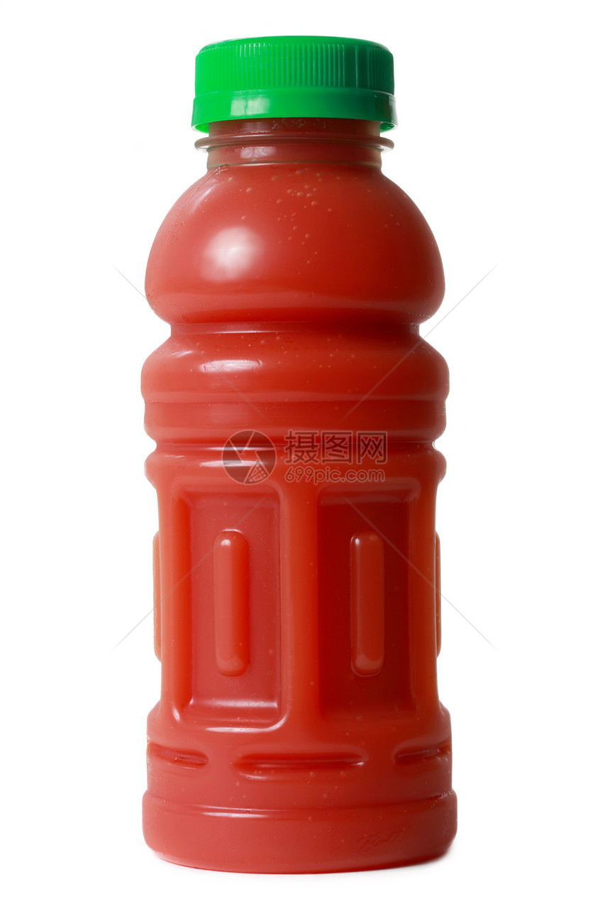 番茄汁饮食瓶子饮料塑料果汁健康营养图片
