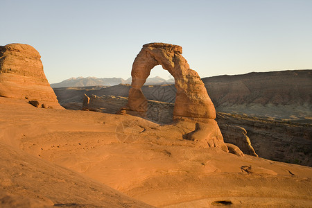 犹他州分层拱门背景图片