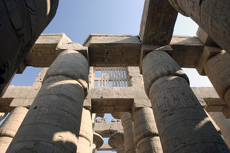 卡纳克大柱石背景图片
