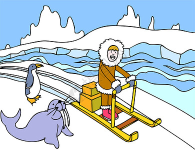 冰原雪车爱斯基摩雪车设计图片
