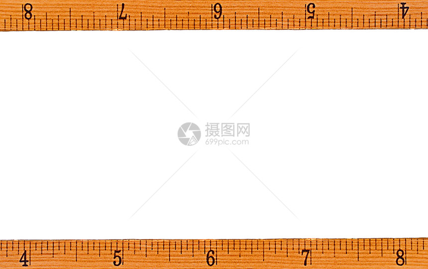 标尺作为框架框学校公制床单展示统治者测量补给品图片