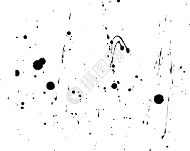 飞盘图标液体插图黑色斑点原油滴水飞溅水滴印迹墨水背景图片