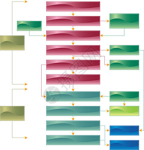 商业流程图艺术工作图表插图流动组织背景图片