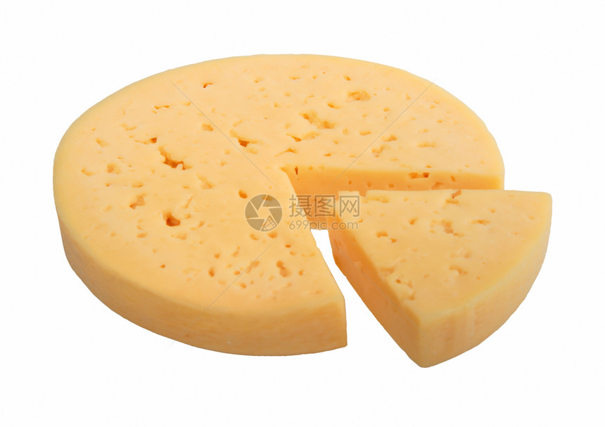圆形黄奶酪 部分为部门熟食圆圈食品产品午餐宏观小吃戒指奶制品白色图片