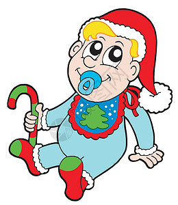 圣诞婴儿艺术品庆典孩子们插图家庭孩子季节微笑载体绘画背景图片