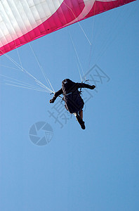 滑翔机冒险线条空气男人闲暇降落伞蓝色阴影自由天篷高清图片