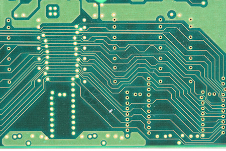 卷饼板背面处理器电子产品电子木板技术筹码电路电脑芯片绿色背景图片