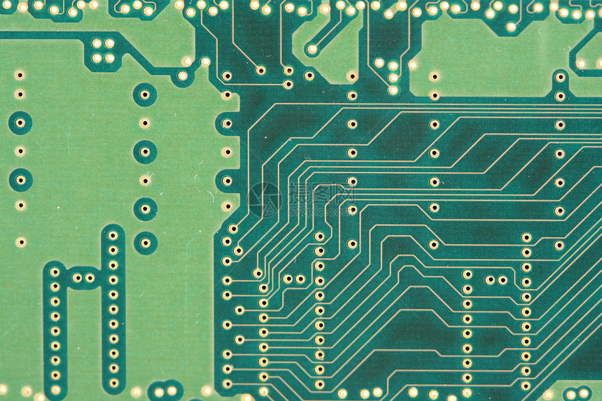 卷饼板背面电路绿色筹码处理器芯片电脑电子产品电子木板电气图片