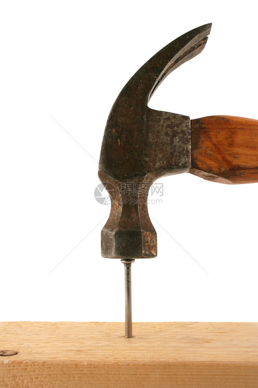 锤和钉安全体力劳动者作坊金属指甲家装房子工具工作加法图片