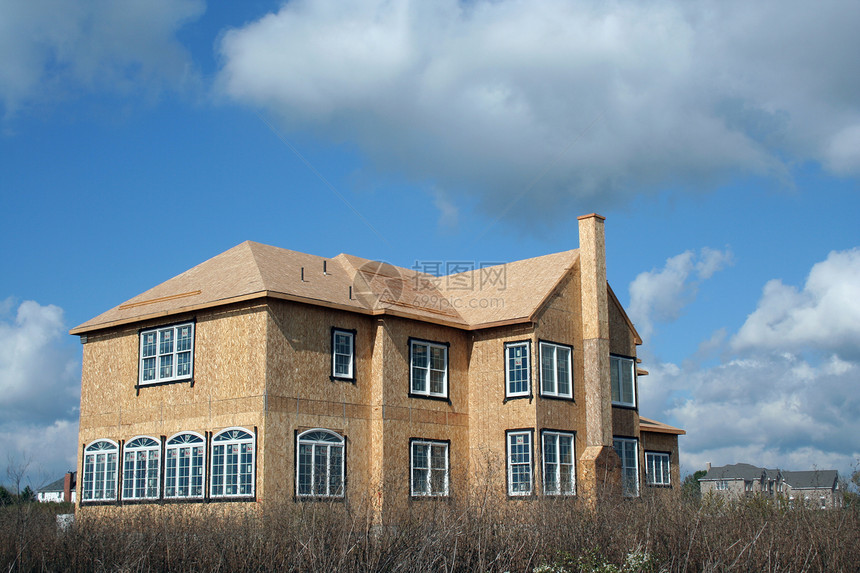 建造新房建筑学房地产蓝色天空结构住宅窗户社区家装房子图片