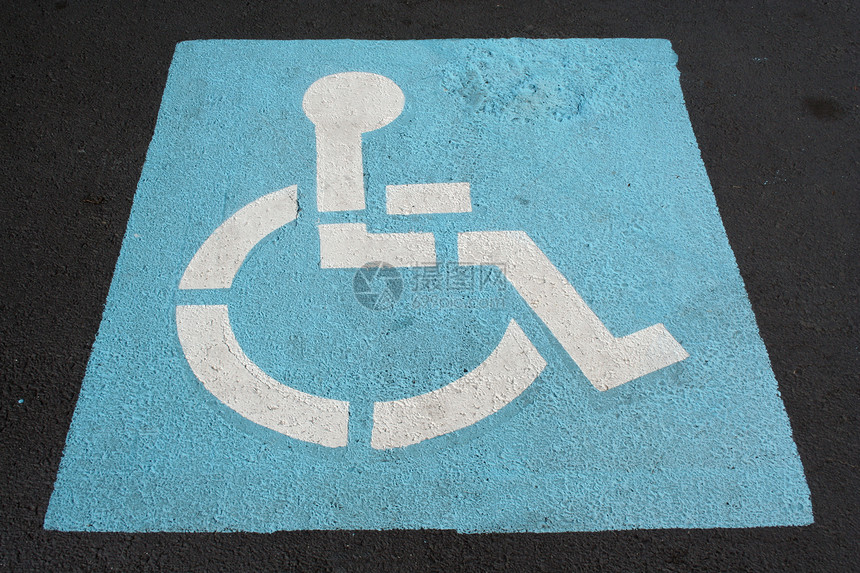 残疾人标志轮椅停车场交通白色人士公园车轮残障信息障碍图片
