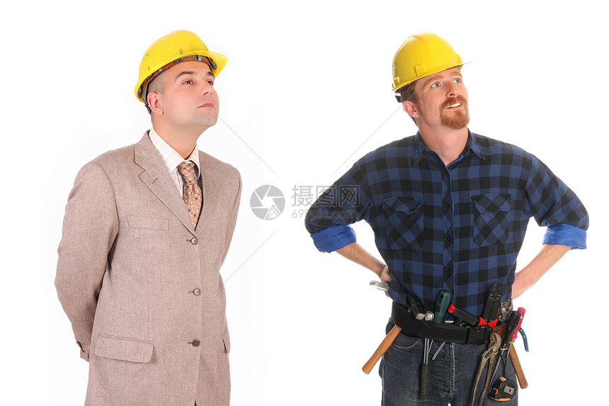 建筑工人和建筑师财产商业项目工匠员工经理维修工人熟练工设计师图片