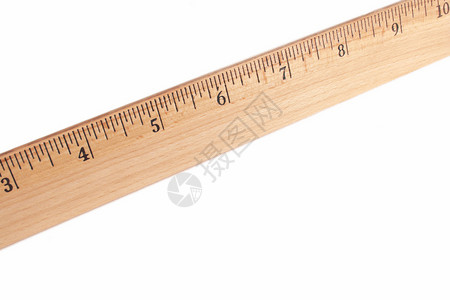 木制标尺白色统治者测量建造棕色工具背景图片