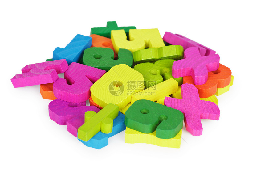 用于数学家培训的颜色玩具组图片