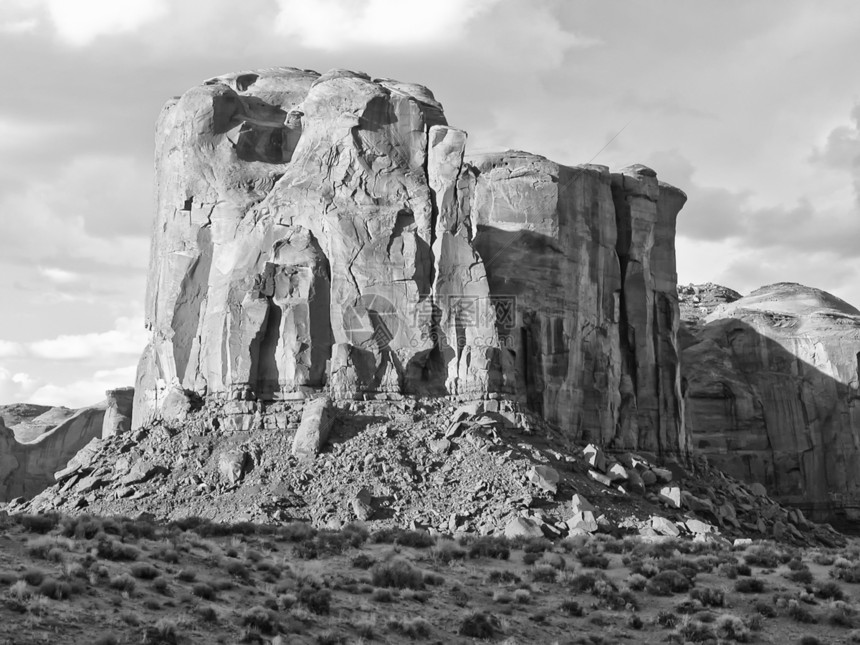 古迹谷的夏天沙漠岩石蓝色石头纪念碑砂岩悬崖日落公园旅行图片