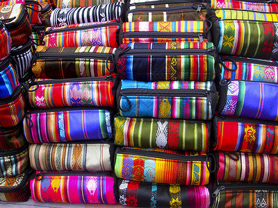 厄瓜多尔编织袋背景图片
