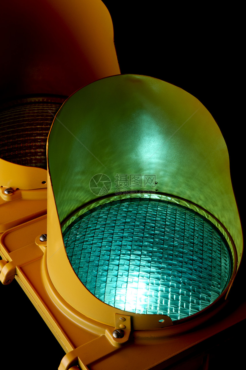 绿灯信号交通黄色图片