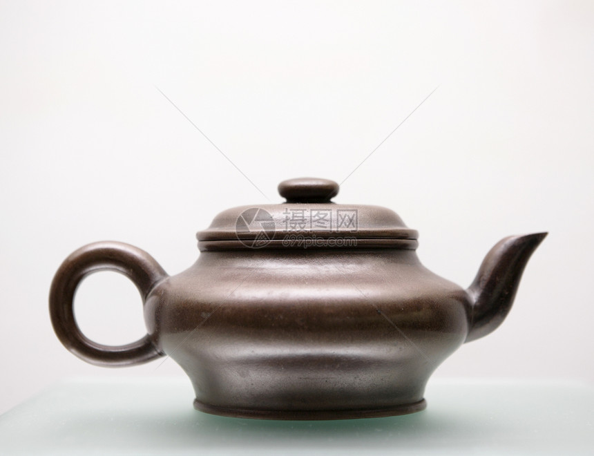 中国茶壶仪式黏土传统陶器服务地球文化工作室餐具早餐图片