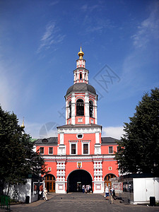 教会建筑学时光地区纪念碑红色信仰结构文化穹顶寺庙高清图片