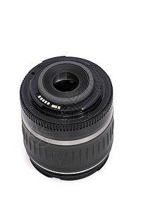 黑色 SLR 相机镜头背景图片