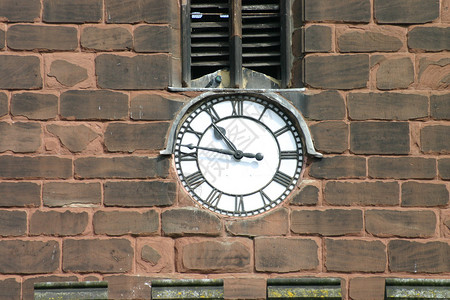 教会时钟背景图片