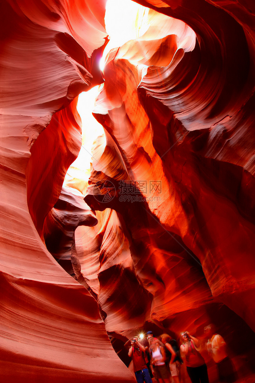 蚂蚁峡谷狭缝干旱黑暗黄色红色石头侵蚀洞穴沙漠羚羊图片