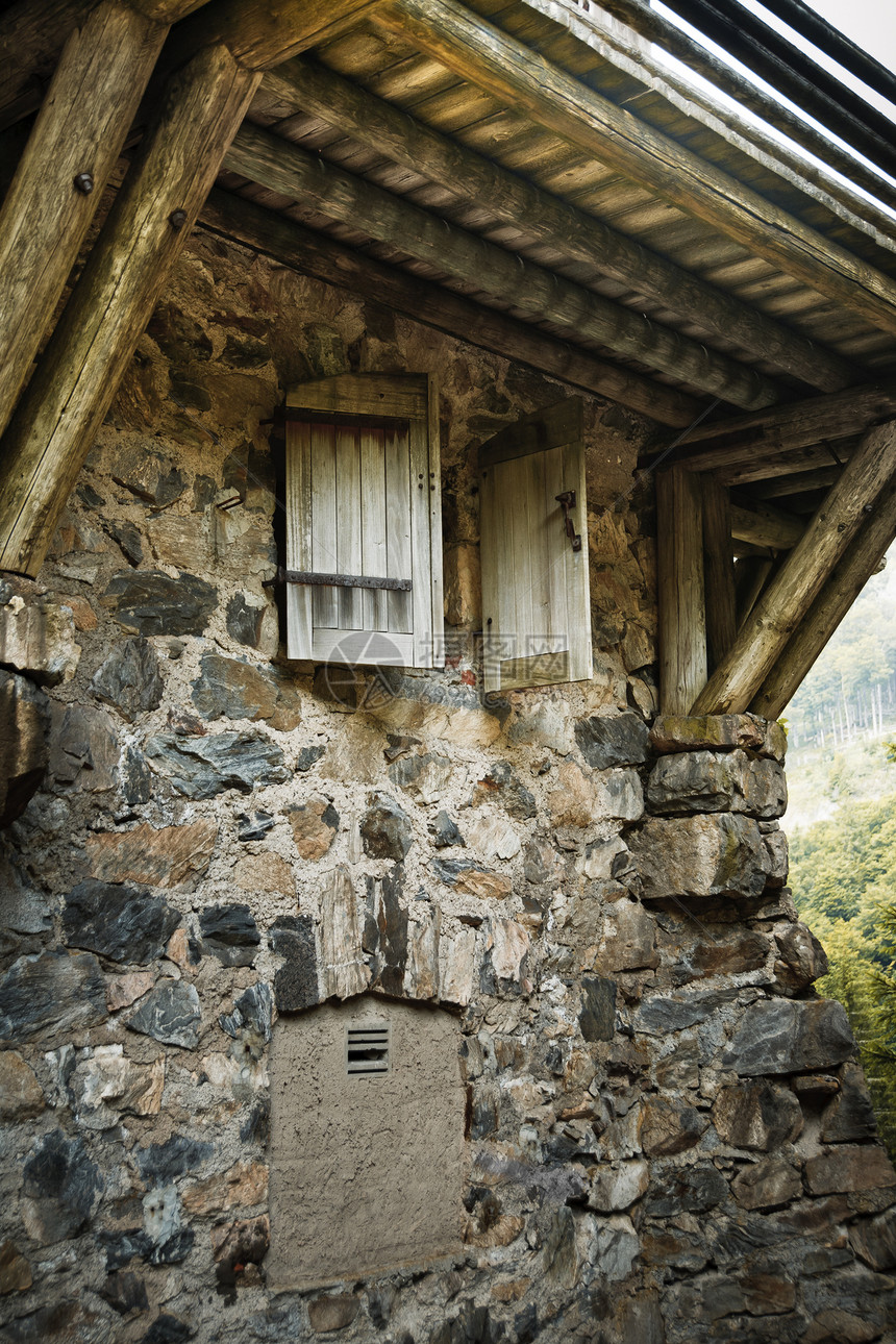 国家母国小屋场景天空叶子历史美化树木乡村场地草地图片