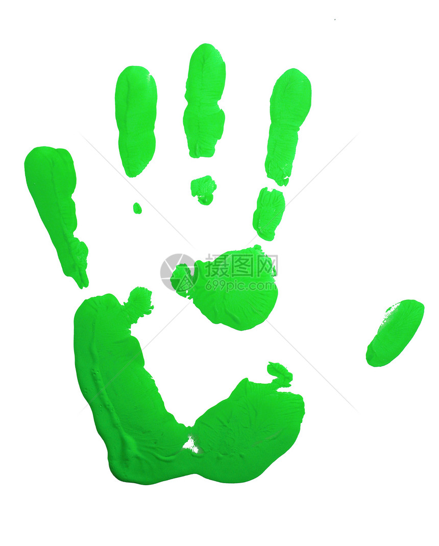 绿色手印活力印象会议烙印墨水团队比赛社会艺术孩子图片