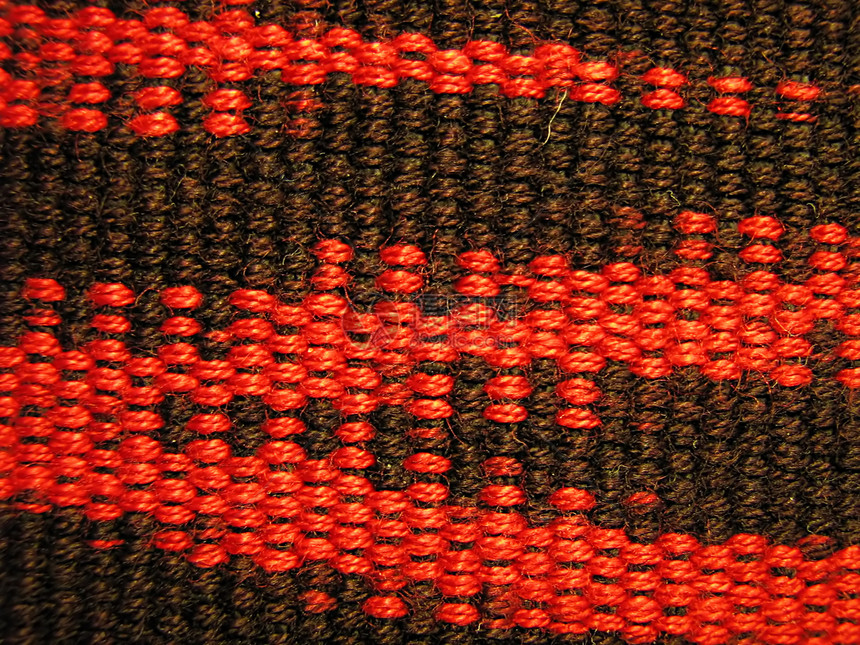 红和黑制造业宏纺织品纤维宏观织物红色墙纸插图材料棉布艺术品图片