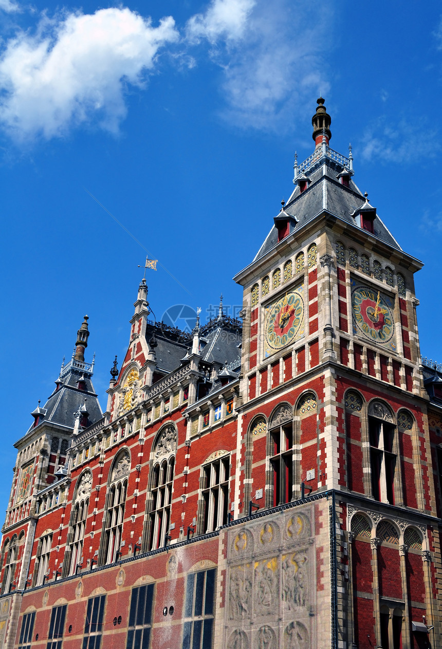 阿姆斯特丹中央站城市火车建筑学运输旅行建筑图片